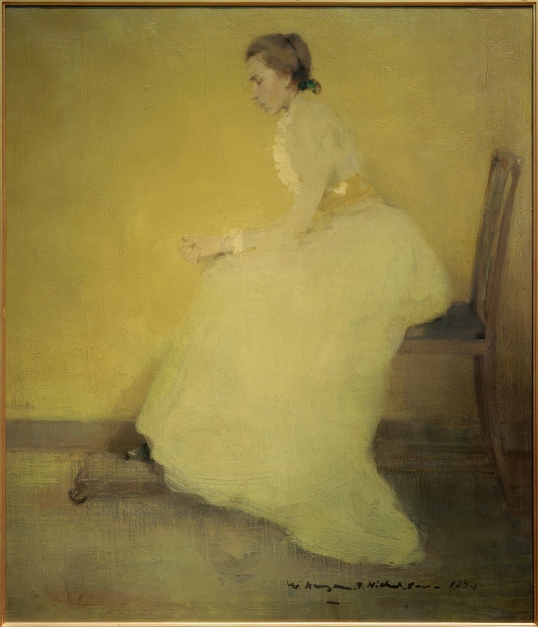 William Newzam Prior Nicholson - Donna in giallo , 1893